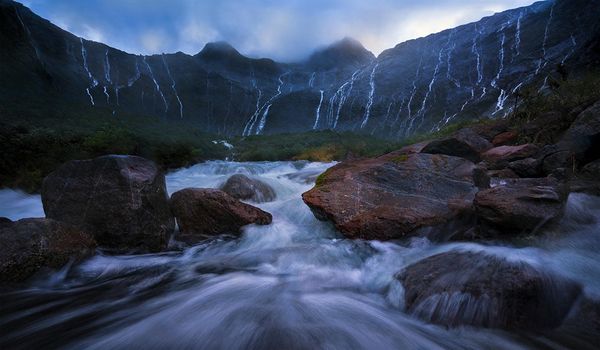 fiordland waterfalls