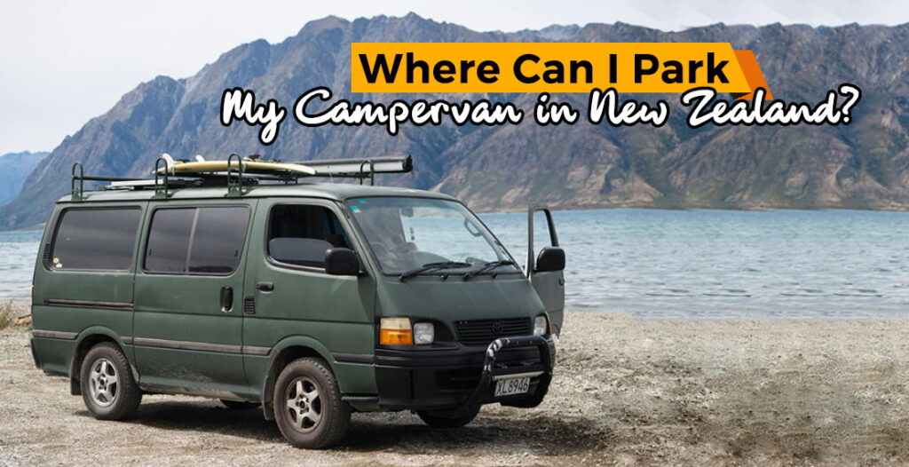 Parking a campervan in New Zealand