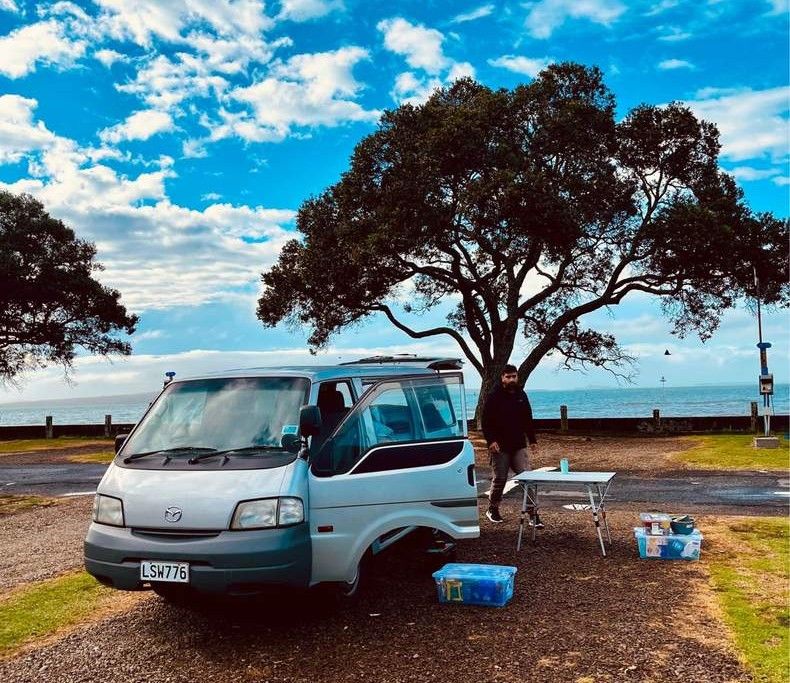 Self-contained van