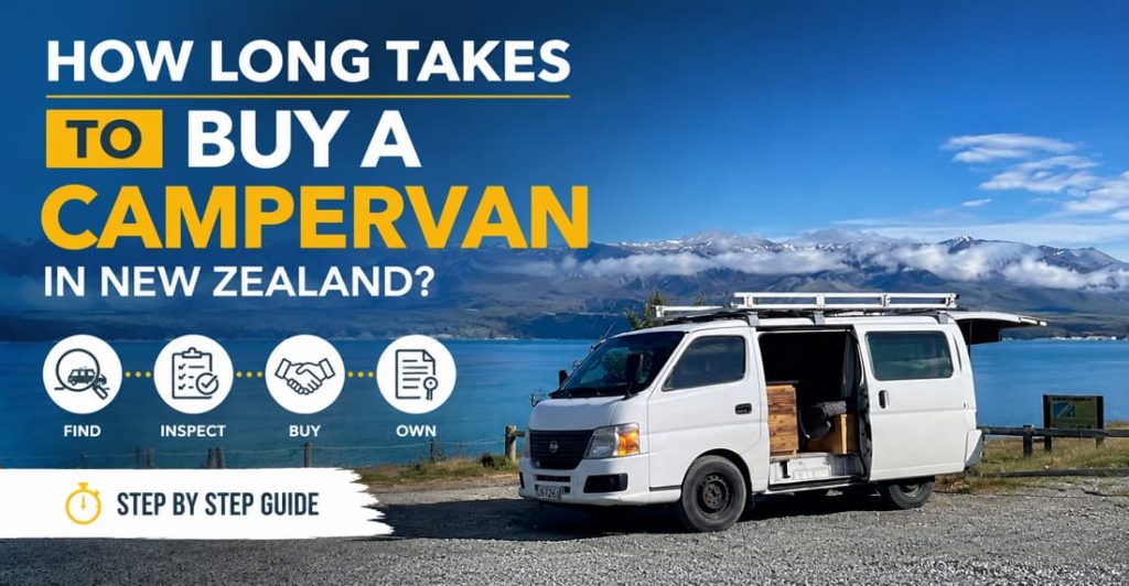 How long takes to buy a campervan in New Zealand