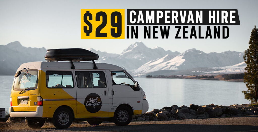 29$ Campervan hire in New Zealand